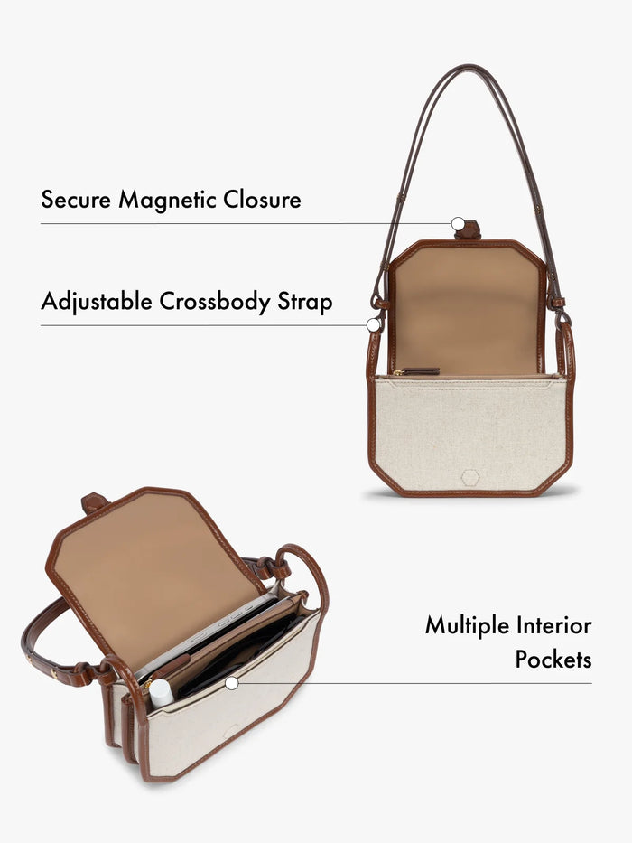 Colette Canvas Crossbody Wallet Bag