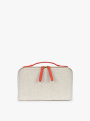 Colette Lay-Flat Canvas Toiletry Bag