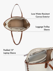 Colette 15" Canvas Laptop Tote